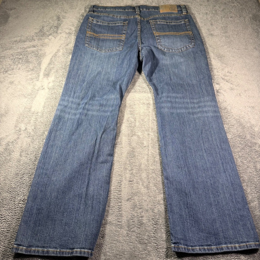 Cody James Mens Straight Leg Western Denim Jeans Medium Wash Blue 35x30 - Picture 2 of 6